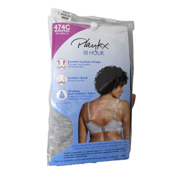 NWT Playtex 18 Hour Ultimate Lift Support Wire-Free Full Figure Cotton B… - Picture 4 of 7